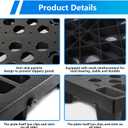 6pcs Plastic Pallets for Basement Storage Lightweight Waterproof Floor Pallets with Breathable Grids Applicable to Indoor and Outdoor, Garages and Kitchen(6pcs-11.8 * 19.7 * 3.9in)