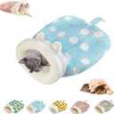 Sleeping Bag for Cats, Cozy Self Warming Cat Sleeping Bag for Indoor Cats, 360 Wrap Cat Hideaways Pet Snuggle Sack for Sleeping Relax Play (Blue)