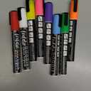 Loddie Doddie Liquid Chalk Markers - 8-Pack, 6mm Dual Tips - Chalk Markers for Blackboard & Chalkboard Paint - Washable Window Pens for Glass - Erasable Pens (Vivid Colors)