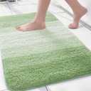 Arotive Microfiber Bathroom Rugs, Shaggy Soft and Absorbent Bath Rug, Non-Slip, Thick Plush Machine Washable Dry Bath Mats for Bathroom, Tub and Shower, 24x16, Sage Green, Rectangular
