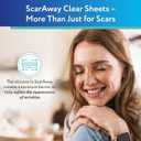 ScarAway Advanced Clear Silicone Scar Sheets, Medical Grade Silicone Strips (1.5" x 3") Scar Treatment and Prevention for Surgical, Burn, Body, Hypertrophic & Keloid Scar Treatment, 6 Clear Sheets