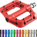 Mountain Bike Pedals Flat - MTB Pedals Flat, Bicycle Pedals for BMX/MTN/Road/Gravel/EBike, BMX Pedals, Platform Pedals, Adults & Kids Bike Replacement Upgrades Parts 9/16