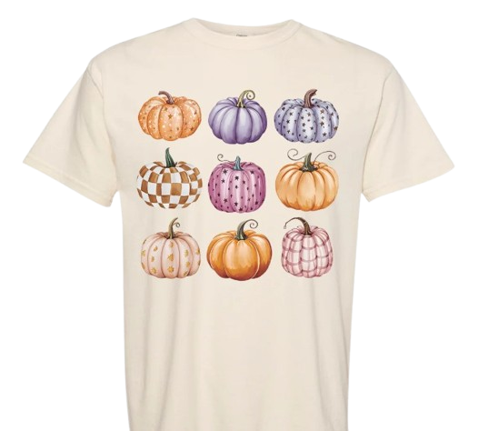 Women's Halloween T-Shirts Pumpkin Graphic Tees Autumn Fall Shirts Loose Casual Short Sleeve Tops (Apricot3, L)