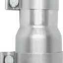 PALOZO Stainless Steel 2.5 to 3 inch Exhaust Adapter with Clamp, 2.5" ID to 3" ID Exhaust Reducer Connector Pipe with Clamp