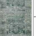 Loloi Magnolia Home by Joanna Gaines Banks Collection BAN-03 Blue/Lagoon 2'-3" x 3'-9" .13" Pile Height, Machine Washable, Accent Rug