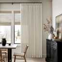 Neutral Beige Linen Curtains 84 Inches Long 2 Panels Set Pinch Pleated Flax Burlap Drapes for Living Room Bedroom Dining Pinch Pleat Back Tab Light Filtering Farmhouse Window Curtains 84 Inch Length