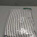 Extra Long Shower Curtains 84 Inch Farmhouse Linen Beige Button Woven Fabric Country Rustic Western, Pleated Brown Stripe 72" W x 84" L