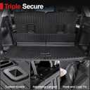 Cargo Mat for 2021-2025 2026 Jeep Grand Cherokee L, All Weather TPE Rear Cargo Liner Trunk Mat with 3rd Row Seatback Cover for Jeep Grand Cherokee L Accessories