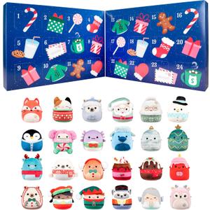 Squishmallows Original 24-Day Micromallows Holiday Plush Advent Calendar
