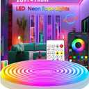 20Ft Neon Rope Lights,Flexible Led Rope Lights Control with App/Remote,Multiple Modes Rope Lights,IP65 Outdoor Waterproof,Music Sync Light Strip for Bedroom