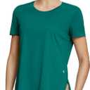 Baleaf Women's Short Sleeve T Shirts Tops Running Shirts Sun Protection | Lightweight; Breathable; Sun Protection; UPF 50+; Perfect For Hiking, Fishing, Golf, Camping, or Everyday Wear (Green, XS)