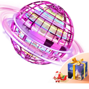 TOMZON Flying Orb Ball, Cool Toys for Boys Girls, Hover Ball Boomerang Fidget Spinner, Drone for Kids with Colorful Light Flying Spinner, A32 Purple
