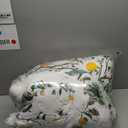 MUSSEL White Queen Size Comforter Set 3 Pieces,Vintage Botanical Floral Pattern Bedding Comforter Sets,Boho Whimsical Modern Printed Design Cute Seersucker Bedroom Comforter and Shams