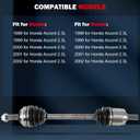 cciyu CV Axle Shaft Assembly Fit 1998-2002 for Honda Accord 2.3L Front Left Drive Side 66-4155