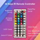 DAYBETTER Led Strip Lights 32.8 ft RGB Color Changing Lights Strip for Bedroom, Desk, Home Decoration, with Remote and Power Supply