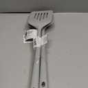 4 x set of light gray, flexible silicone slotted turners