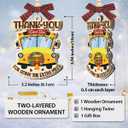 3 x School Bus Christmas Ornament 2025 - Bus Drivers Appreciation Gifts, Thank You Gift for School Driver Men Women, Unique Christmas Decorations for Tree Decor