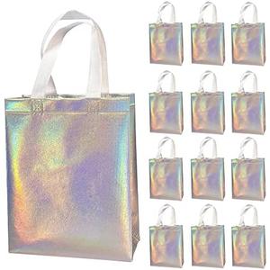 LOOKSGO 5  Pcs Non-woven Reusable Gift Bags With Handles for Party Favor 8W x 4L x10H Size