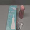 Leominor Water Flosser Pick for Teeth, 300ML Portable Oral Irrigator Upgraded Tank Removable,IPX7 Waterproof, Rechargeable Travel Teeth Cleaner, Professional Electric Flossing Machine (Pink)