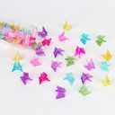 YISSION 60 Pcs Mini Butterfly Hair Clips Cute Small Butterfly Hair Claw Clips with Box Package 90s Y2K Hair Accessories for Girls Women Bright Colors