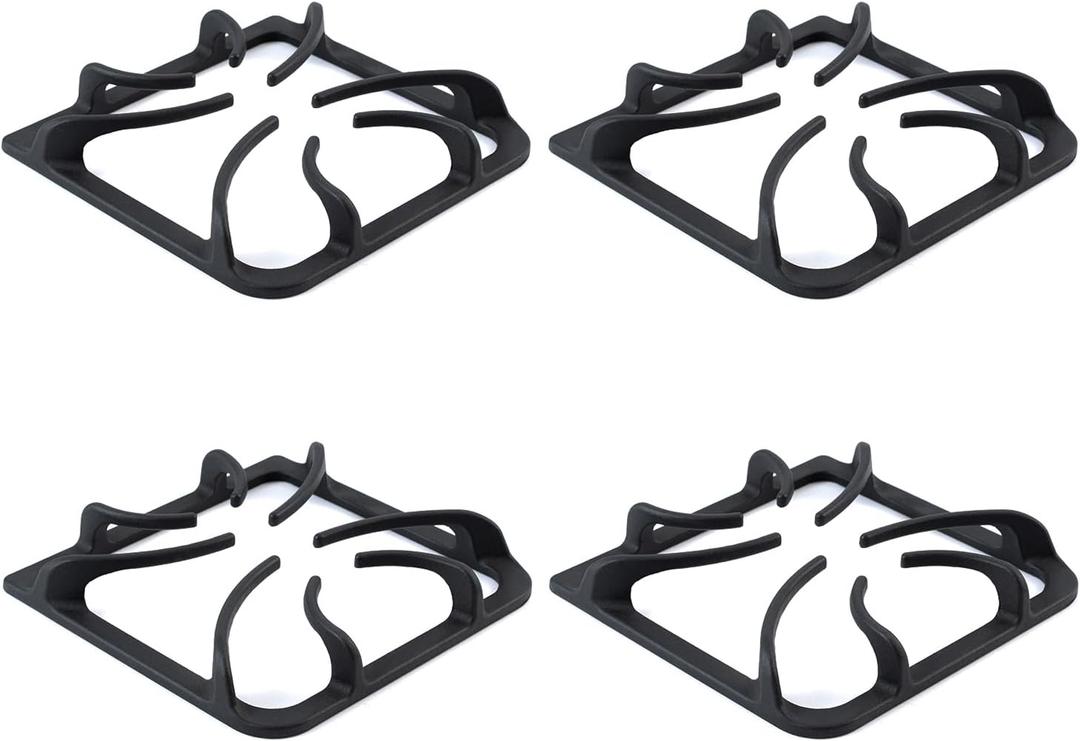 Upgraded 316202405 Grates Replacement for Frigidaire Stove Parts Burner Grate Kenmore Gas Range Parts Cast Iron Surface Grate Set 8.9 x 8.8 inches Frigidaire Gas Cooktop Parts Stove Top Grate 4Pcs