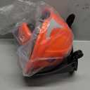 GREEN DEVIL Chainsaw Safety Protective Helmet Forestry Helmet with Build-in Visor Mesh Face Shield Ear Muffs 4 in 1 Ideal for Arborist Tree Work DIY Outdoor Logging Hard hat (Orange)