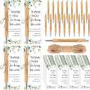 Fulmoon 60 Set Employee Appreciation Gifts May You Be Proud Sign Wood Bamboo Pens with Thank You Bookmark Cards for Coworker End of School Gifts for Classroom Teacher Student Supplies Party Favor