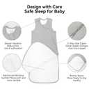 BubblePanda Rayon Made from Bamboo Sleep Sack 12-18 Months 1.0 Tog Soft Toddler Sleeping Sack for Babies 2-Way Zipper Baby Wearable Blanket