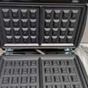 OVENTE 3 in 1 Electric Sandwich Maker, Panini Press Grill and Waffle Iron Set with Removable Non-Stick Plates, Perfect for Cooking Grilled Cheese, Tuna Melts, Burgers, Steaks and Snacks, Black GPI302B