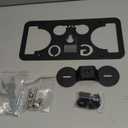 No Drill Front License Plate Bracket Holder Compatible with Cadillac Escalade 2014-2025, Rust-Proof License Plate Mount Adapter, Bumper Grille Car Tag Frame with Anti-Theft Screws Accessories