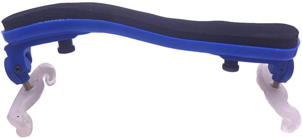Jiayouy Violin Shoulder Rest for 1/2 Size with Soft Foam Pad and Collapsible Silicone Gel Feet Perfect for Beginners and Professionals Blue