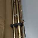 Double Blackout Curtain Rods 36 to 72 Inches (3-6 Feet),1-Inches Front and 5/8 Inches Back Adjustable End Cap Double Window Drapery Rod for Drapes and Curtains,Warm Gold