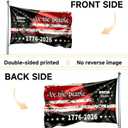 3-Ply Premium Fabric, 3x5 Ft 250th Anniversary Heavy-Duty Garden Flag 1776-2026, Fade & Tear Resistant, Double-Sided Printed Patriotic Yard Banner for 4th of July & All-Year Patriotic Decor, Reinforced 4-Stitch Seams, 2 Brass Grommets, Perfect for Indoor & Outdoor, Yard, Lawn, Patio & Home Display