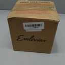 Emliviar Outdoor Post Light Mounting Bases 2 Pack - Cast Aluminum Pier Mount Base Adapter in Black Finish, 20069-2PK BK