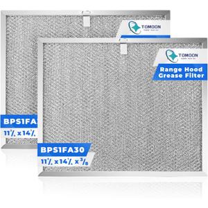 2 Pack Allure Range Hood Filter BPS1FA30 11-3/4" x 14-1/4" x 3/8" - Exact Fit Bro.an QS1 30" Nu.tone WS1 QS2 Range Hood, Replaces 99010299 BPS2FA30 99010305 S99010305 AP3378953 by TOMOON
