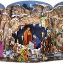 Needzo 2024 Nativity Advent Calendar O Holy Night, 8 3/4 Inch