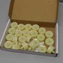 7LinRay 24 Pack Electric Fake Tealights Candles, Realistic Tea Lights Candles Battery Operated, 3D Wick Flickering Flameless LED Tea Lights for Wedding, Festival, Party, Home Decor (White)