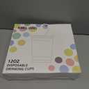 Baby Shower Party 12 oz Disposable Plastic Cup with Lids Elephant Cups Baby Shower Table Decorations Baby Shower Party Disposable Clear Plastic Cups for Party Favors (50, Pink)