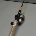 Zebco 33 Cork Reel and Fishing Rod Combo, Graphite Rod with Cork Handle, QuickSet Anti-Reverse Fishing Reel with Bite Alert, Black