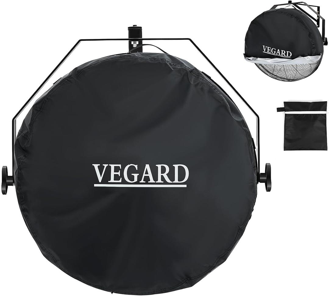 2 x VEGARD Wall Mounted Non Oscillating Fan Cover, Heavy-Duty 600D Oxford Cloth Waterproof & Dustproof for Industrial Indoor Outdoor Fans,Black, (Cover Only)