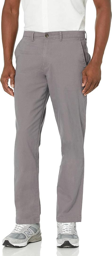 Amazon Essentials Men's Athletic-Fit Chino Pants (38W x 30L, Charcoal)