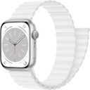 Magnetic Closure for Apple Watch Band 40mm 41mm 38mm 44mm 45mm 42mm 46mm 49mm 44 45 Kid/Men/Women,Silicone Sport Loop Bracelet Wristband Strap for iWatch series 11 10 9 8 7 6 5 4 3 SE 3/2 Ultra 3/2