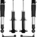 TRQ Front and Rear Suspension Kit Air Shock Strut Assembly Sway Bar Stabilizer Link Compatible with 07-14 Cadillac Chevrolet GMC