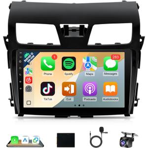 Naifay Car Stereo Radio for Nissan Altima 2013 2014 2015 with Carplay & Android Auto, 10.1 Inch Touch Screen for Altima Car Stereo with GPS/Bluetooth/WiFi/SWC(Not Fit Big Screen & Premium Audio System)
