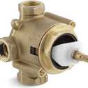 KOHLER 728-K-NA MasterShower 3/4" 2- or 3-Way Transfer Valve, Shower Valve, Single-Handle Operation, One 3/4" NPT Inlett Connection and three 1/2" NPT Outlet Conncections