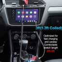 USB C Cable Fast Charging, 2Pack 3ft Coiled USB A to Type C Charge Cord for Car, USB-C Charging Cable Compatible with iPhone 17/16/15/Samsung Galaxy S20 S10 S9 S8 Plus Note 10 and More USB C Devices