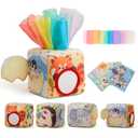 Baby Tissue Box Toy for Babies 6-12 Months - Montessori Sensory Toys for Babies 1 Year Old - Boy Girl Shower Gifts 6 9 12 18 Months Old
