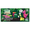 GoGo squeeZ No Sugar Added Fruit & veggieZ Applesauce and Puree Variety Pack, Jurassic Pear, Roarrrr Berry & Prehistoric Peach, 3.2 oz Pouches (Pack of 20), Fruit Snacks for Kids, Gluten Free, Nut Free, Recloseable Cap, BPA Free (EXP 01/02/27)