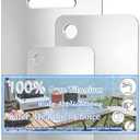 100% Pure Titanium Cutting Board Set of 3, Double-Sided Titanium Cutting Boards for Kitchen Dishwasher Safe, Camping Metal Charcuterie Chopping Board Mat for Meat, Fruit & Cheese (M+L+XL)