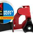 Scotch Heavy Duty Packaging Tape, 1.88 x 54.6 yd, Designed for Packing, Shipping and Mailing, Strong Seal on All Box Types, 3" Core, Clear, 1 Roll w/Dispenser (3850-2ST)